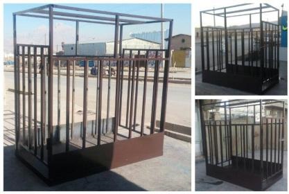 فروش و نصب باسكول يك تن و دو تن جهت توزين گاو و گوساله در ابعاد استاندارد