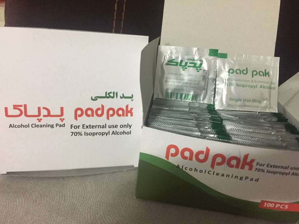دستمال الکلی و ماسک سه لایه پزشکی عکس شماره 2