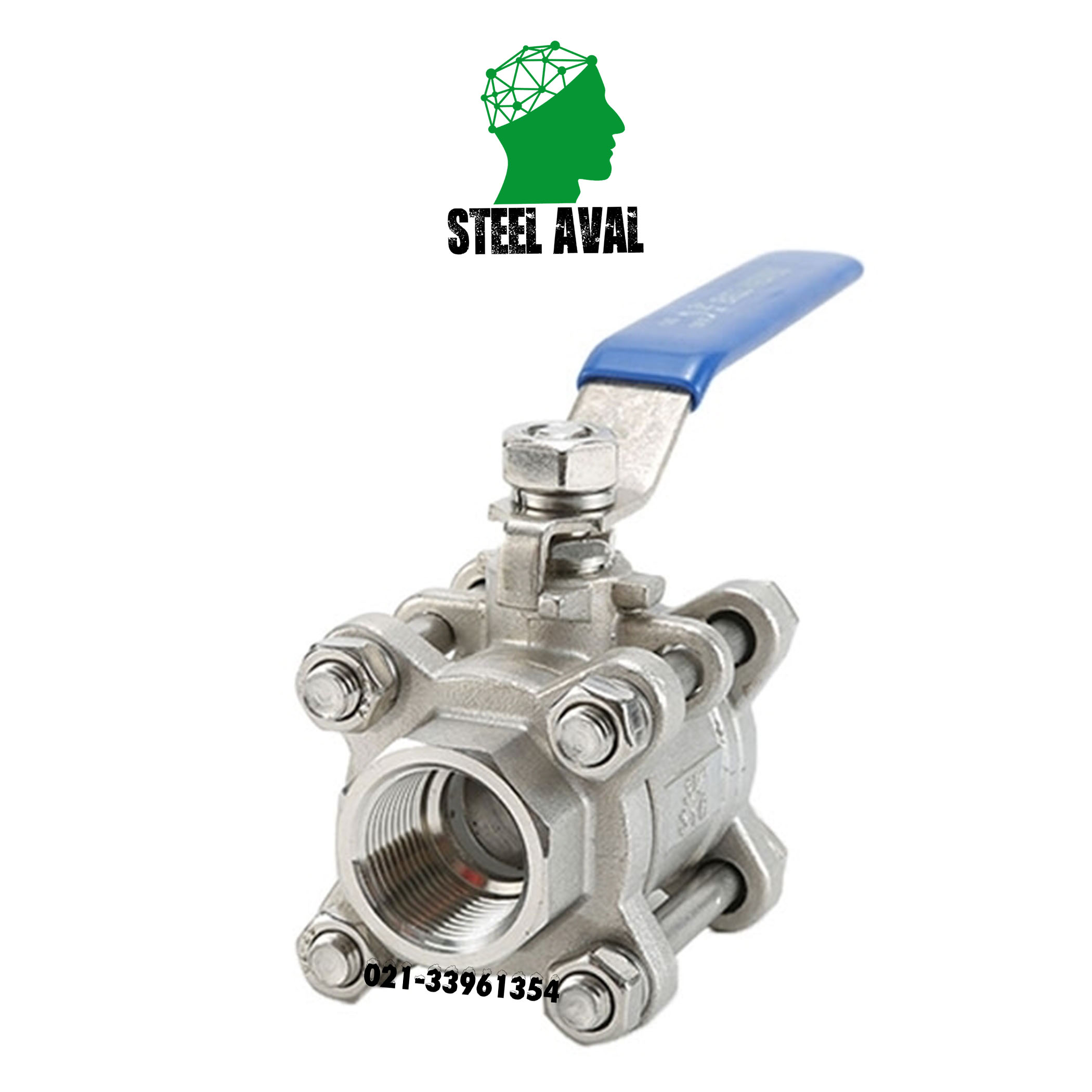 فروش ویژه شیرگازی سه تیکه استیل 316 برند کیتز و نیپون 