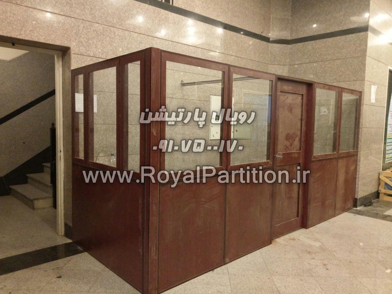 پارتیشن تکجداره چوبی،اجرای پارتیشن چوبی تکجداره عکس شماره 2