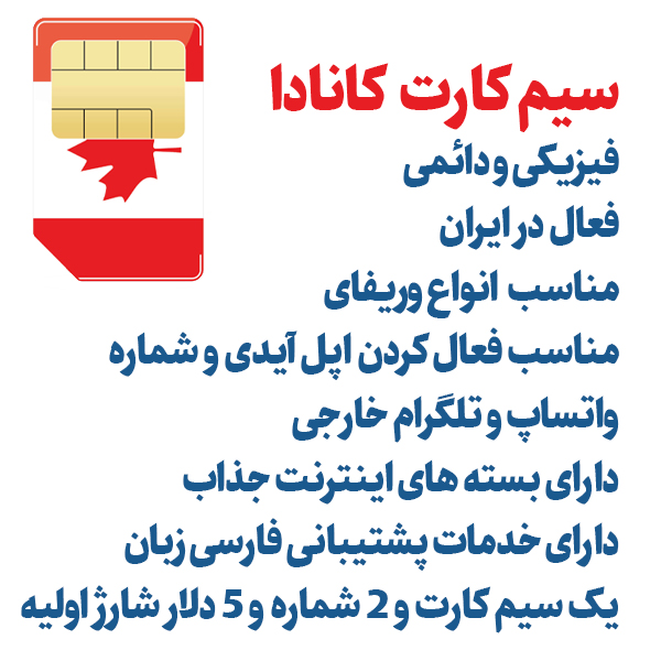 سیم کارت کانادا | سیم کارت بین المللی کانادا  عکس شماره 2