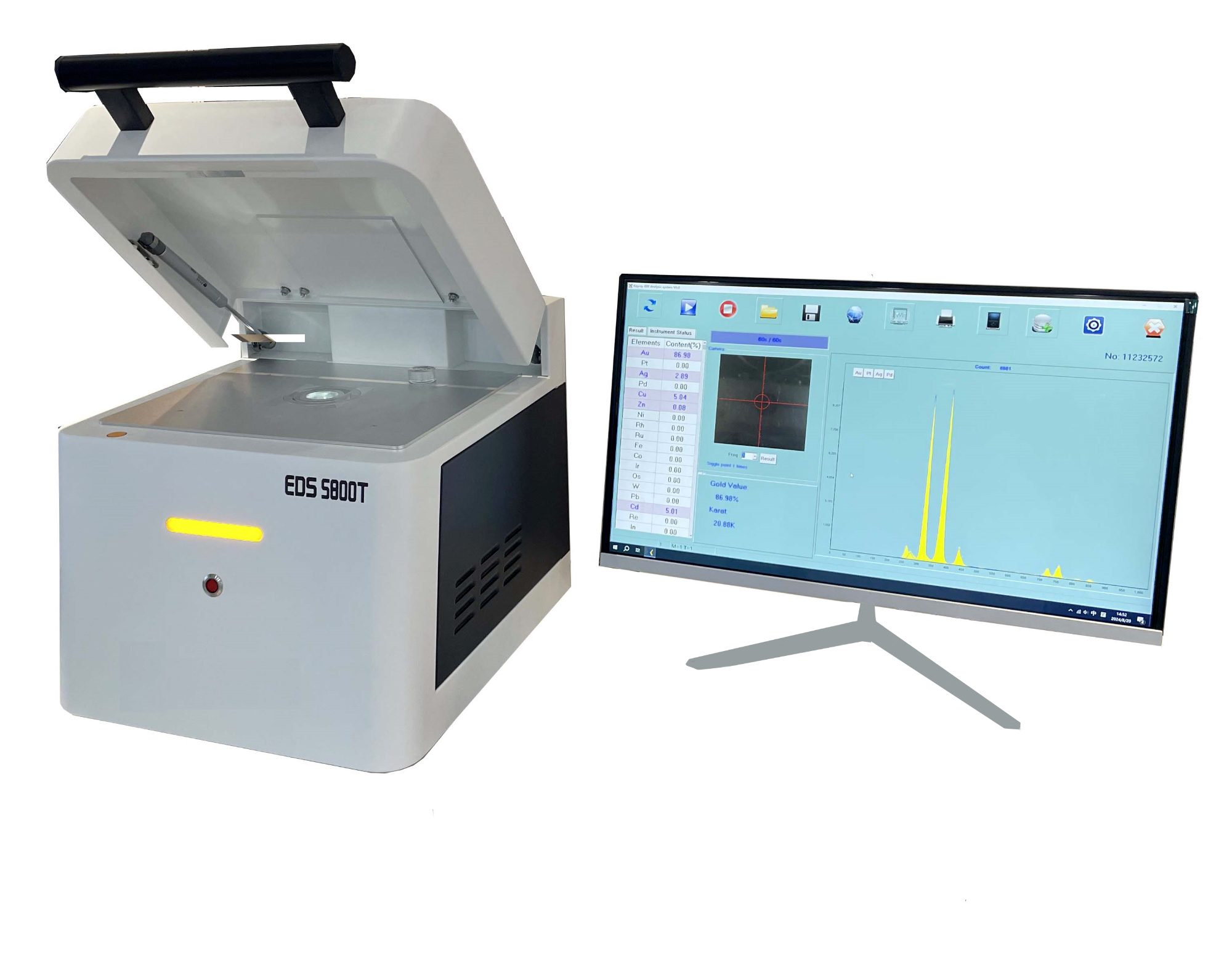 فروش و قیمت دستگاه تست آنالیز طلا و فلزات گرانبها XRF رومیزی (XRF Precious Metals Analyzer) عکس شماره 2