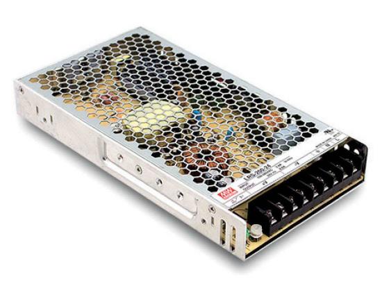 LRS-200, منبع تغذیه کف خواب مینول 200 وات, منبع تغذیه 200 وات, Mean Well, MW