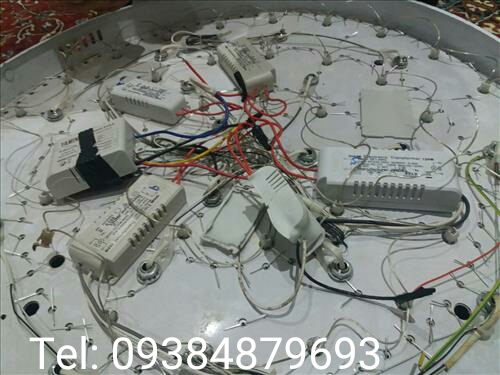 نصب و تعمیر لوستر ال ای دی LED نصب ریموت کنترل روی لوستر چراغ معمولی