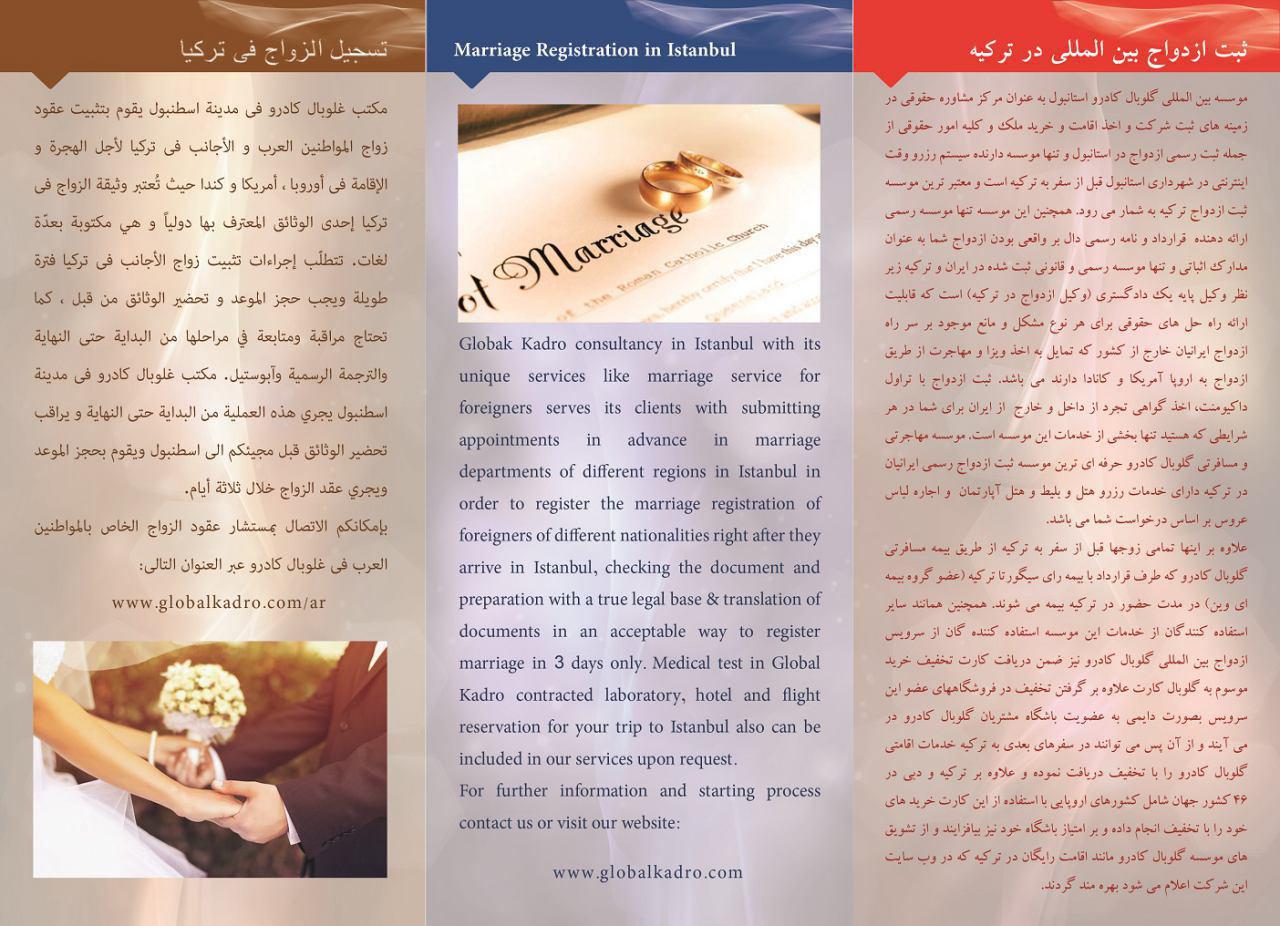ثبت ازدواج و عقد بین المللی در ترکیه