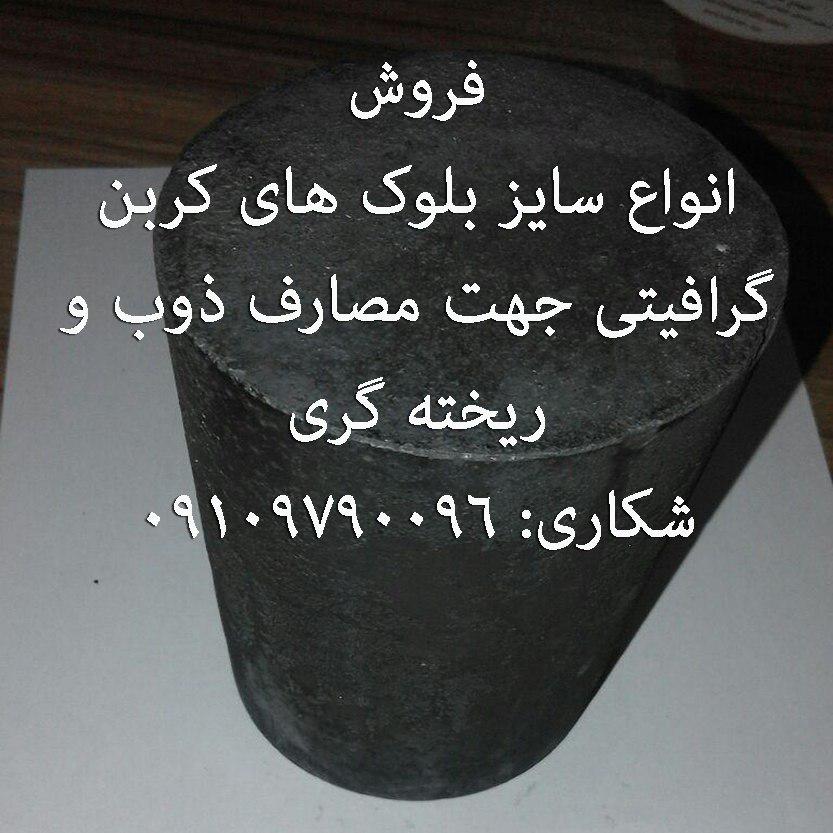 فروش انواع سایز بلوک های کربن گرافیتی جهت مصارف ذوب و ریخته گری