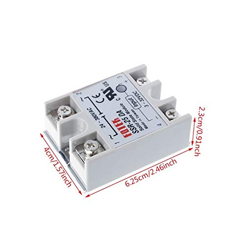 رله حالت جامد 25A تک فاز ( SSR-25DA )