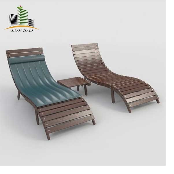 تخت کنار استخری و صندلی کنار استخری