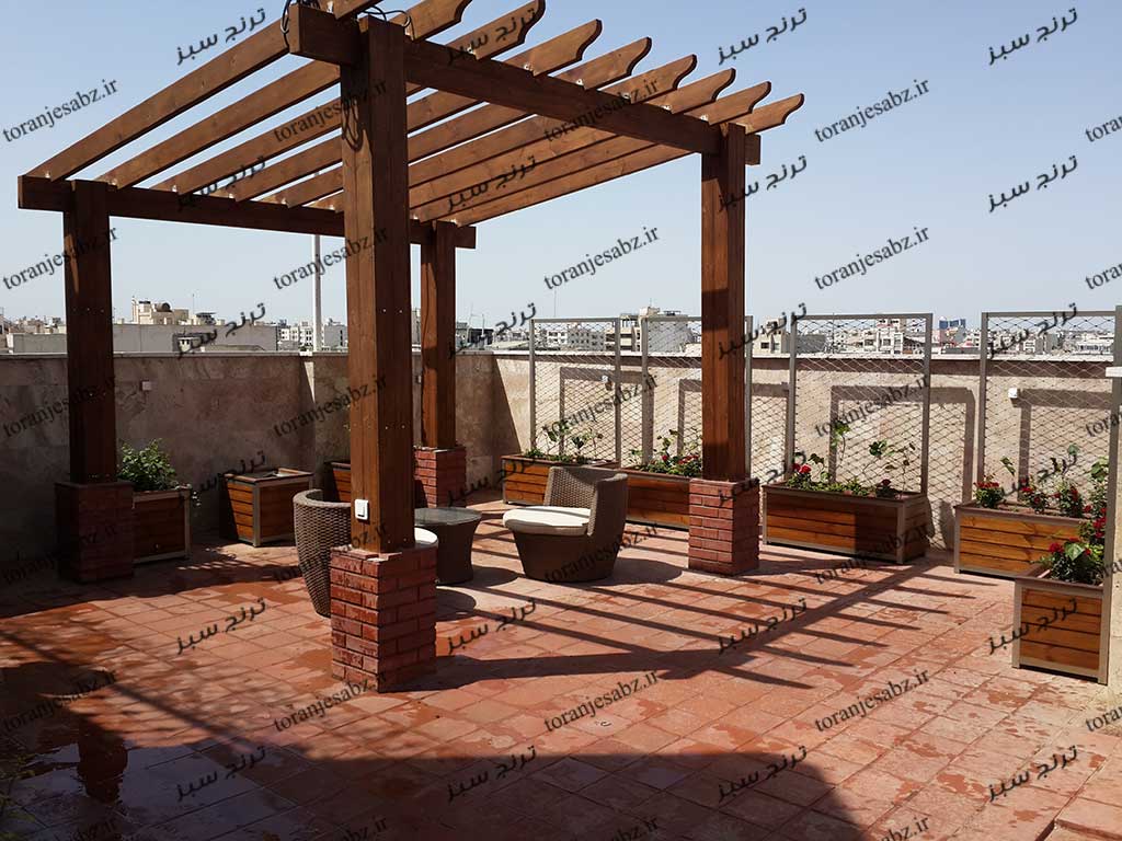 آلاچیق مدرن چوبی