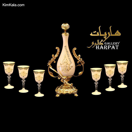 تنگ و گیلاس خوری سلطنتی و لوکس از جنس طلا هارپات و دارای کد اختصاصی09120132883