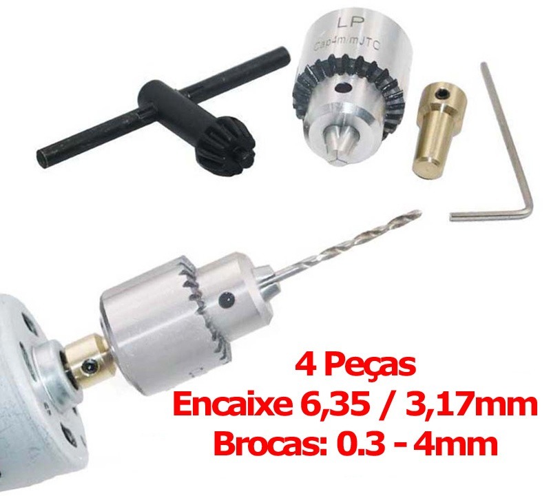 سه نظام مینیاتوری 0.3mm الی 4 میلیمتر 