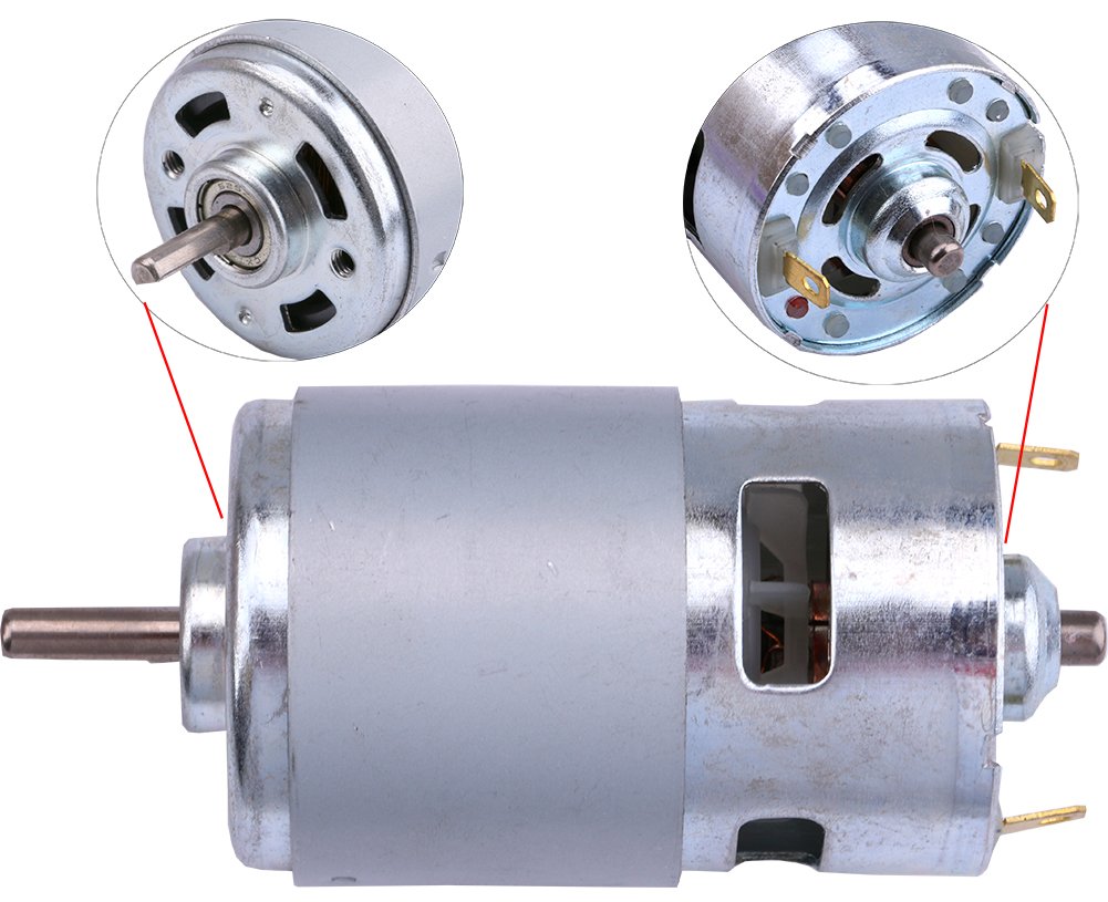 مجموعه اسپیندل 12V24V DC دور بالا 775 و سه نظام 1.5mm الی 10mm