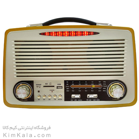 رادیو اسپیکری فوق پیشرفته با طراحی کلاسیک و چوبی/فروشگاه کیم کالا