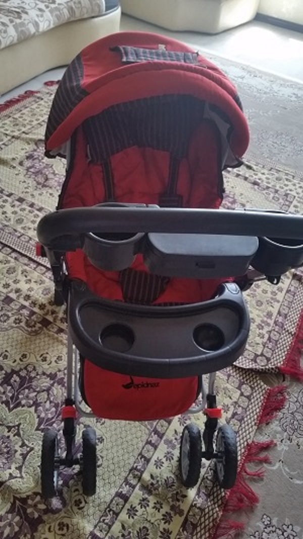 کالسکه و کریر کودک مارک دلیجان با پارچه سپید ناز 