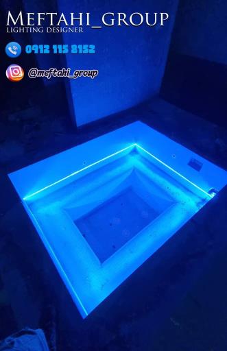 چراغ‌های استخری لوکس: تجربه‌ای بی‌نظیر از نورپردازی ضدآب برای استخرهای شما