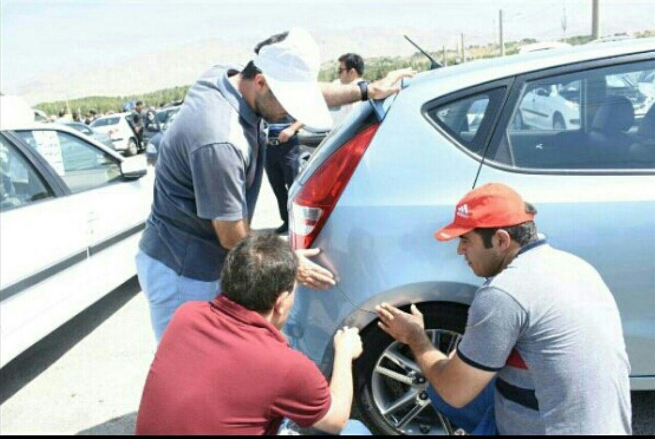 بازرسی و آموزش تشخیص رنگ شدگی اتومبیل 