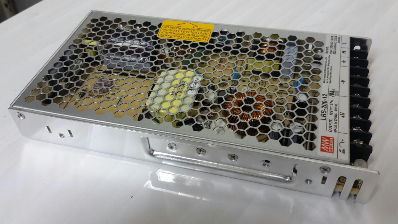 LRS-200, منبع تغذیه کف خواب مینول 200 وات, منبع تغذیه 200 وات, Mean Well, MW 